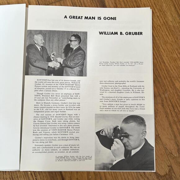 SAWYERS NEWS AND VIEWS 1963 William B. Gruber a great man is gone  publication - Picture 5 of 10
